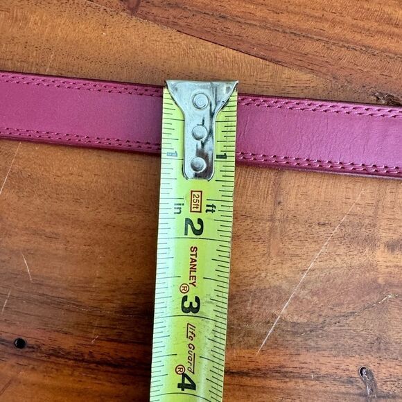 NOCONA Red Leather Tribal/Aztec style belt sz 32 EUC VINTAGE main image 9